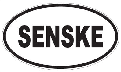 SENSKE - Oval Sticker