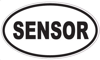 SENSOR - Oval Sticker