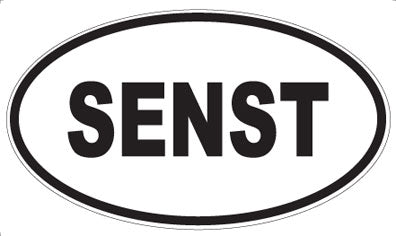 SENST - Oval Sticker