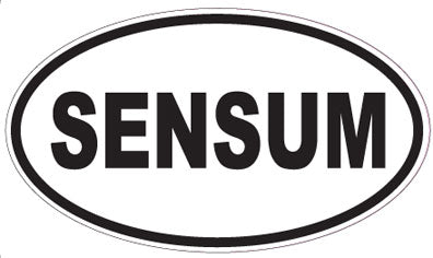SENSUM - Oval Sticker