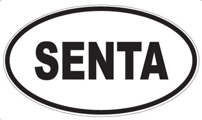 SENTA - Oval Sticker