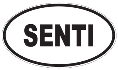 SENTI - Oval Sticker