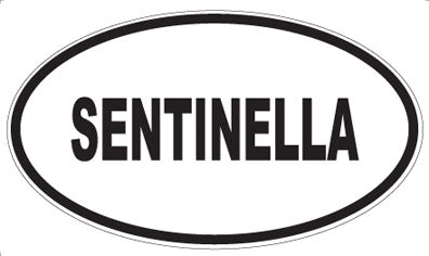 SENTINELLA - Oval Sticker