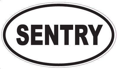 SENTRY - Oval Sticker