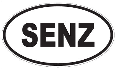SENZ - Oval Sticker