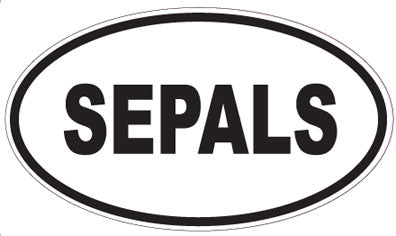 SEPALS - Oval Sticker