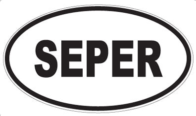 SEPER - Oval Magnet