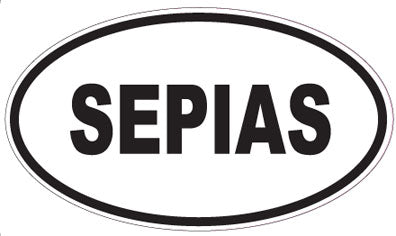 SEPIAS - Oval Sticker