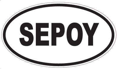 SEPOY - Oval Sticker