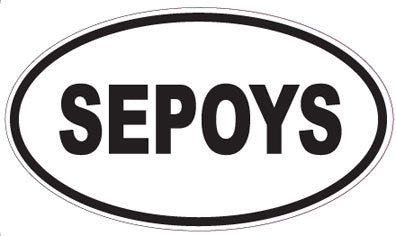 SEPOYS - Oval Sticker