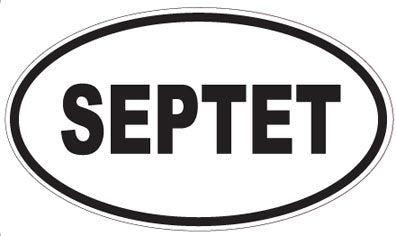 SEPTET - Oval Sticker