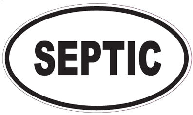 SEPTIC - Oval Sticker