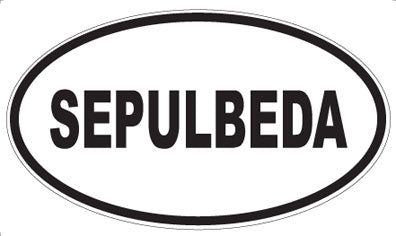 SEPULBEDA - Oval Sticker