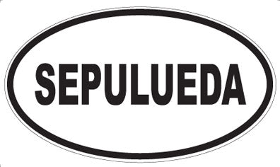 SEPULUEDA - Oval Magnet