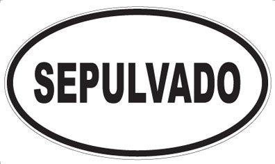 SEPULVADO - Oval Sticker