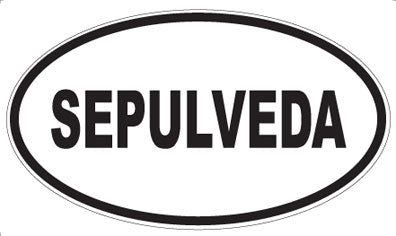 SEPULVEDA - Oval Magnet