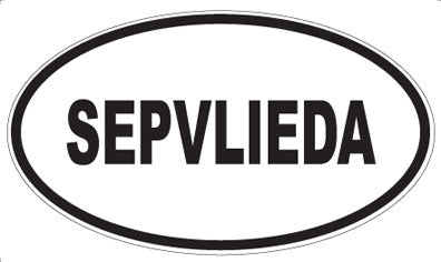 SEPVLIEDA - Oval Sticker