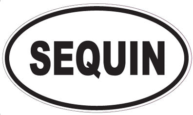 SEQUIN - Oval Sticker