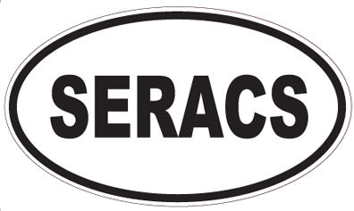 SERACS - Oval Sticker