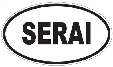 SERAI - Oval Sticker