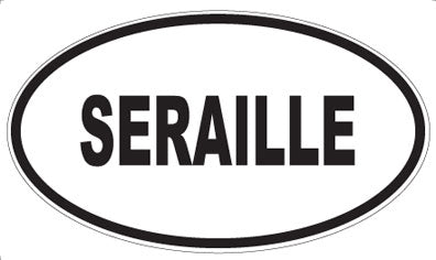 SERAILLE - Oval Sticker