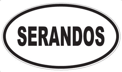 SERANDOS - Oval Sticker
