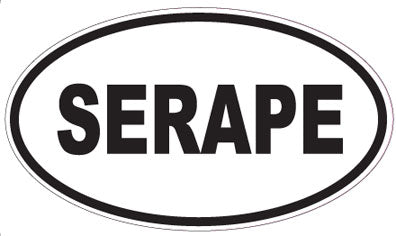 SERAPE - Oval Sticker