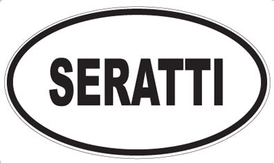 SERATTI - Oval Sticker