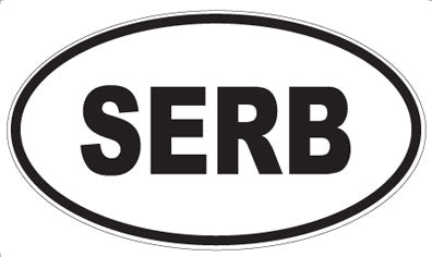 SERB - Oval Sticker