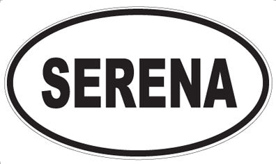 SERENA - Oval Sticker