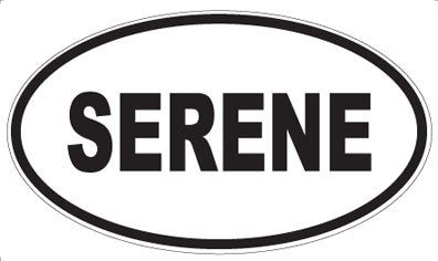 SERENE - Oval Magnet