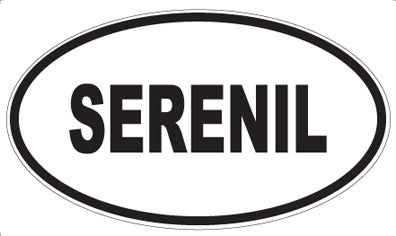 SERENIL - Oval Magnet
