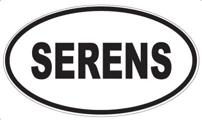 SERENS - Oval Sticker