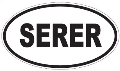 SERER - Oval Sticker