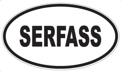 SERFASS - Oval Sticker