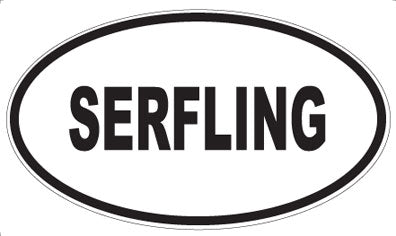 SERFLING - Oval Sticker