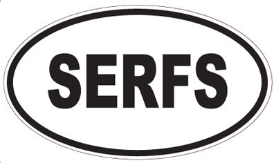 SERFS - Oval Magnet