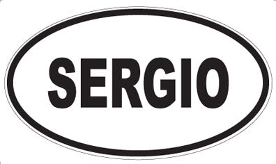 SERGIO - Oval Sticker