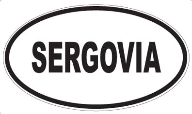 SERGOVIA - Oval Magnet