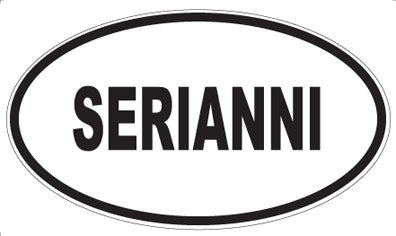 SERIANNI - Oval Sticker