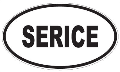 SERICE - Oval Sticker