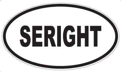 SERIGHT - Oval Sticker