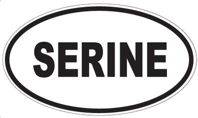 SERINE - Oval Sticker