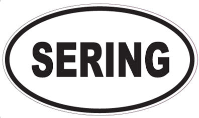 SERING - Oval Sticker