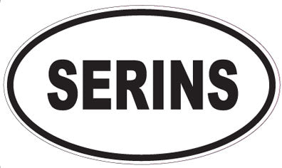 SERINS - Oval Sticker