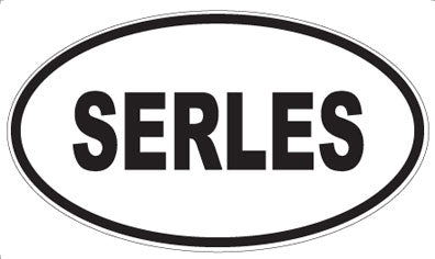 SERLES - Oval Sticker