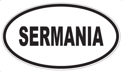 SERMANIA - Oval Sticker