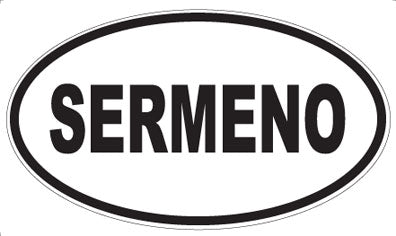 SERMENO - Oval Sticker