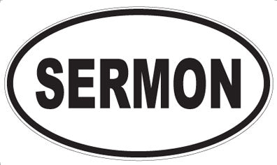 SERMON - Oval Magnet