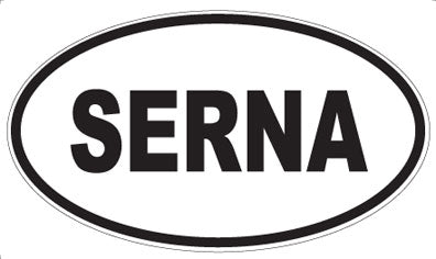 SERNA - Oval Sticker